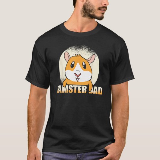 Mens Dad Animal Hamster Pet Father Hamster T-Shirt (Vorderseite)
