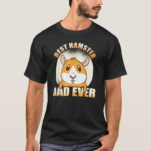 Mens Dad Animal Pet Hamster Father Hamster T-Shirt (Vorderseite)