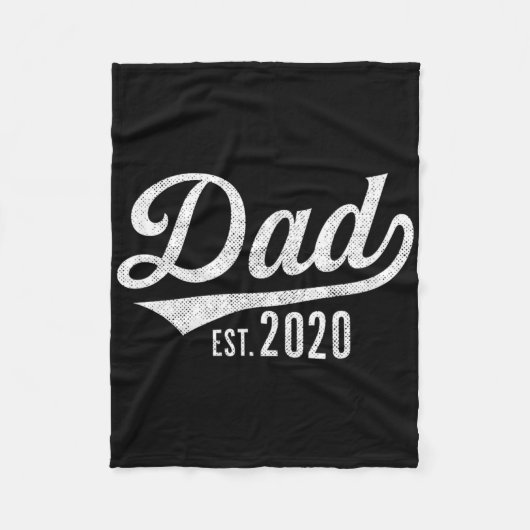 Mens Dad Est. 2020 Shirt - Expecting Baby Fathers Fleecedecke (Vorderseite)