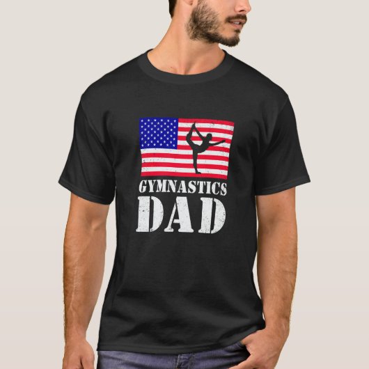 Mens Dad Father Graphic Gymnast Gymnastics Acrobat T-Shirt (Vorderseite)