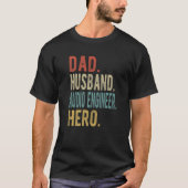 Mens Dad Husband Audio Engineer Hero T-Shirt (Vorderseite)