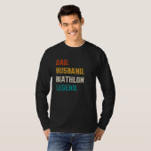 Mens Dad Husband Biathlon Legend Biathlon T-Shirt (Vorne ganz)