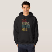 Mens Dad Husband Prison Officer Hero Hoodie (Vorne ganz)