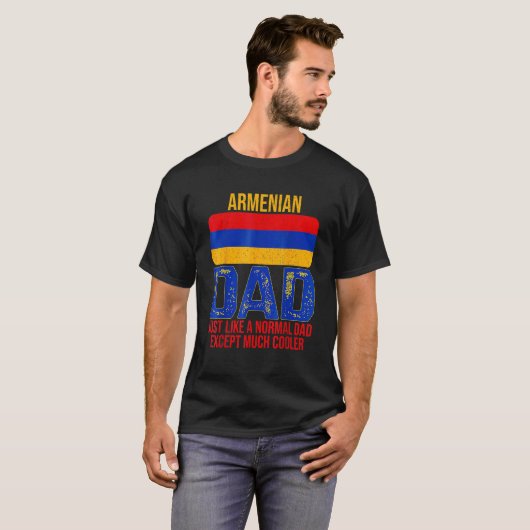 Mens Dad The Man The Myth The Armenian Legend Arme T-Shirt (Vorne ganz)
