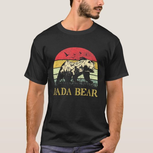 Mens Dada Bear Funny T-Shirt (Vorderseite)