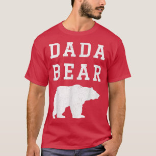 Mens Dada Bear Shirt Light Vintag Distress Bear