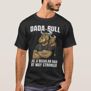 Mens Dada Bull Vater Wstärker mit Bull Son für T-Shirt