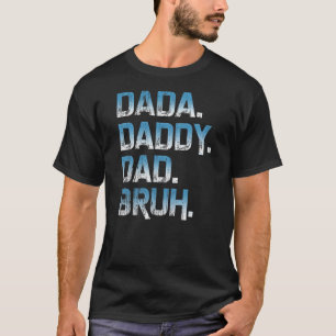 Mens Dada Daddy Vater Bruh Father und Kinder Funny T-Shirt