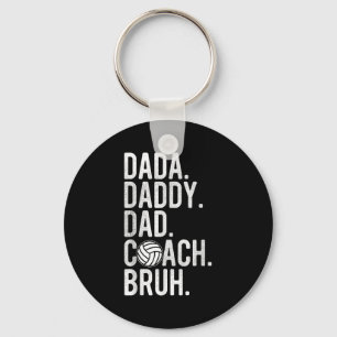 Mens Dada Daddy Vater Bruh Vintag Volleyball Coach Schlüsselanhänger