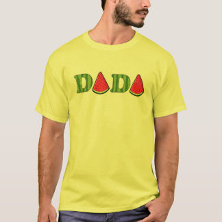 Mens Dada Watermelon Summer Fruit Watermelon Slice T-Shirt