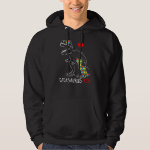 Mens Dadasaurus Daddy Rex Autismus Sensibilisierun Hoodie