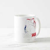 Mens Dadasaurus Dinosaur Vater Daddy Rex American  Kaffeetasse (VorderseiteRechts)