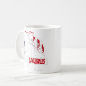 Mens Dadasaurus Dinosaur Vater Daddy Rex American  Kaffeetasse (Vorderseite Links)