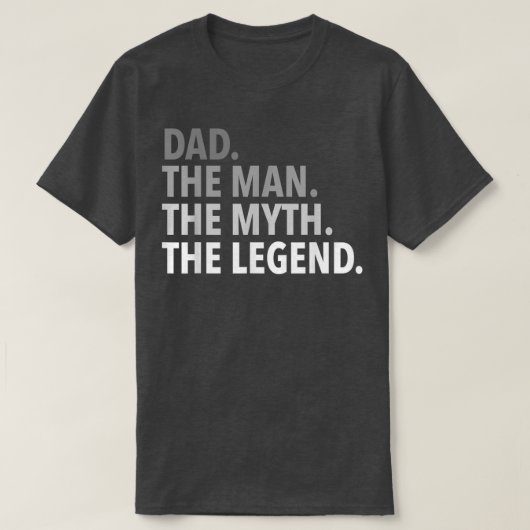 Mens DadDer Mann, der Mythos, der Legende, TDad Va T-Shirt (Design vorne)