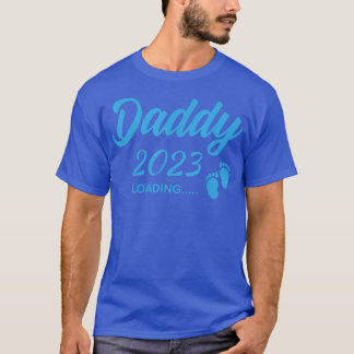Mens Daddy 2023: Lade Pregnancy Announcement Fut T-Shirt