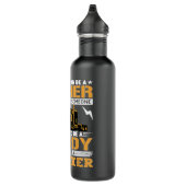 Mens Daddy And a Trucker Quote Semi Truck Driver M Edelstahlflasche (Rechts)