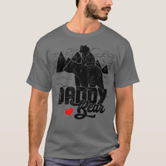 Mens Daddy Bear Niedlich Baby Cub Papa Vater A Pop T-Shirt