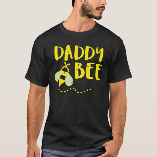 Mens Daddy Bee Family Matching Beekeeping Vater Pa T-Shirt (Vorderseite)