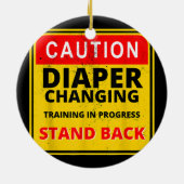 Mens Daddy Diaper Kit Neuer Vater Überleben Vater Keramik Ornament (Hinten)