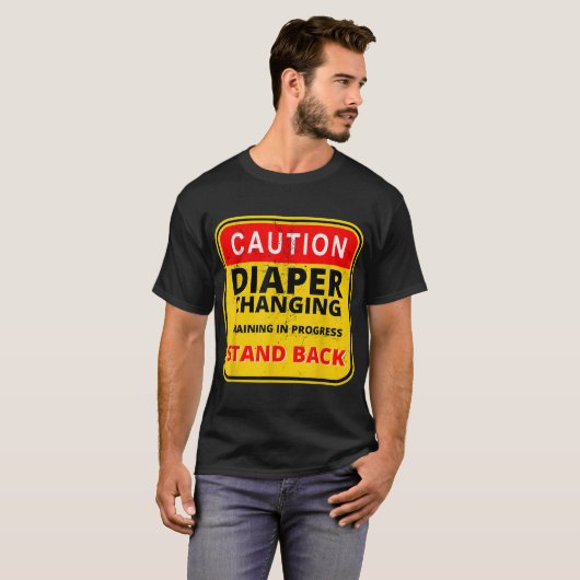 Mens Daddy Diaper Kit Neuer Vater Überleben Vater T-Shirt (Vorne ganz)
