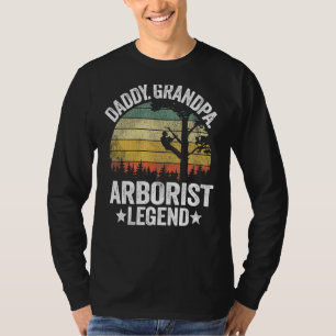 Mens Daddy Grandpa Arborist Legend Tree Klettern D T-Shirt