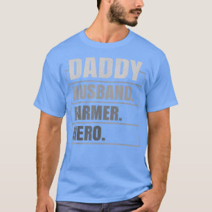 Mens Daddy Husband Bauer Hero Funny Bauer Vater T-Shirt