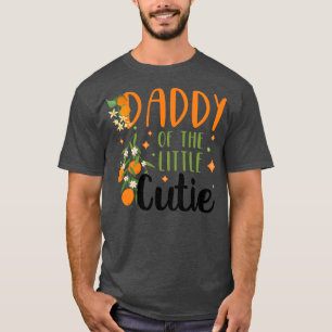 Mens Daddy Little Süsse Baby Shower Orange 1. T-Shirt