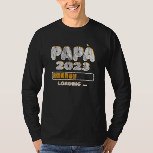 Mens Daddy Loading 2023 Future Dad T-Shirt (Vorderseite)