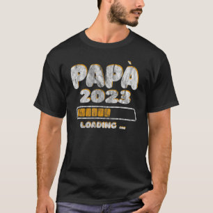 Mens Daddy Loading 2023 Future Vater T-Shirt