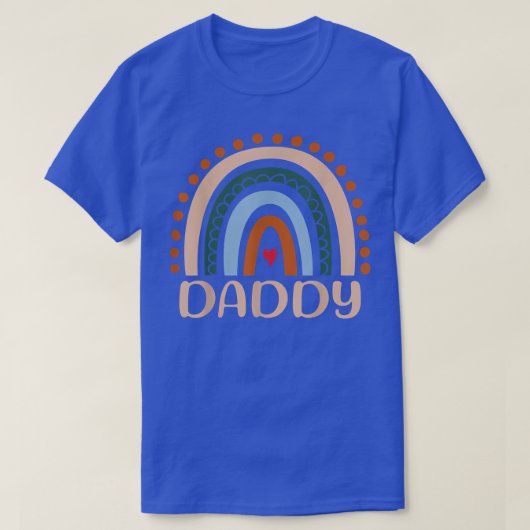 Mens Daddy Rainbow, Boho Rainbow Daddy, Cooler Vat T-Shirt (Design vorne)