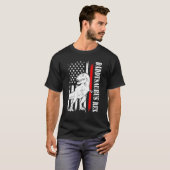 Mens Daddy Saurus Rex Daddysaurus American Flag Fl T-Shirt (Vorne ganz)