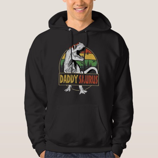 Mens Daddy Saurus Rex Dinosaur Daddy Saurus Fathe Hoodie (Vorderseite)