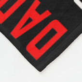 Mens Daddy Vater eines Kriegers Baby Warrior Herz Fleecedecke (Ecke)