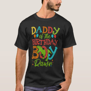 Mens Daddy vom Geburtstagskind Rawr Rex Dinosaurie T-Shirt