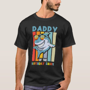 Mens Daddy von Haifisch Geburtstags Vater Matching T-Shirt