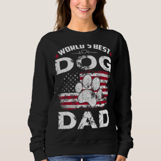 Mens Daddy World's Best Dog Vater jemals American  Sweatshirt