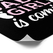 Mens Daddy's schöne Mädchen kommt Baby Poster (Ecke)