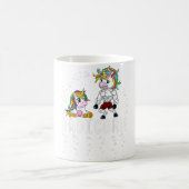 Mens Dadicorn Unicorn Vater und Baby Vathers Day Kaffeetasse (Mittel)