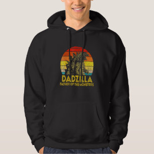 Mens Dadzilla Vater der Monster Vintager Vater Hoodie