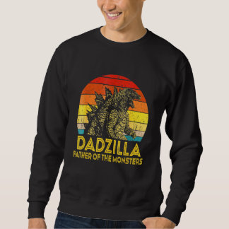 Mens Dadzilla Vater der Monster Vintager Vater Sweatshirt