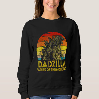 Mens Dadzilla Vater der Monster Vintager Vater Sweatshirt