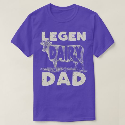 Mens Dairy Vater Cow Fathers Day T-Shirt (Design vorne)