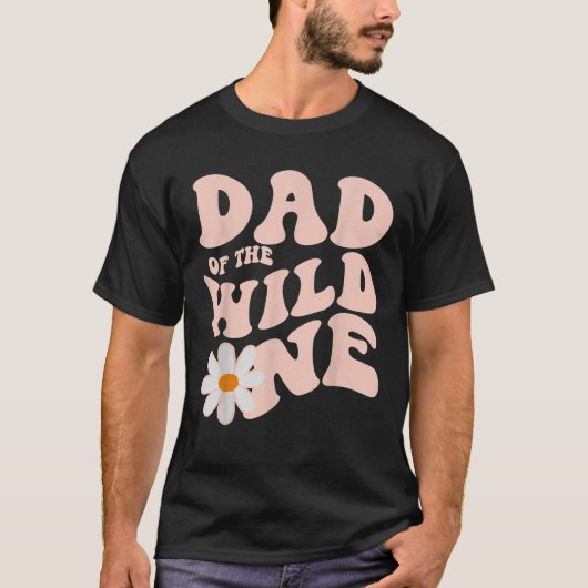 Mens Daisy Birthday Vater Wild One Boho Daisy 1st T-Shirt (Vorderseite)