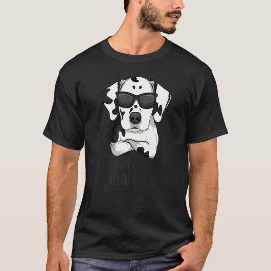 Mens Dalmatian Dog Grandpa T-Shirt (Vorderseite)
