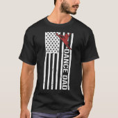 Mens Dance Vater US Flag Tanz Vater eines Tänzers T-Shirt (Vorderseite)
