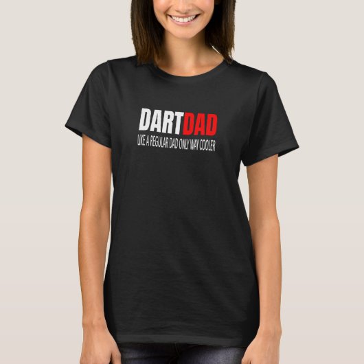 Mens Dart Dad Like A Regular Dad Darts Dartboard T-Shirt (Vorderseite)