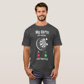 Mens Dart Player Cool meine Darts rufen und ich T-Shirt (Vorne ganz)