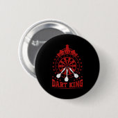 Mens Dart Player Cool zitieren den Dartkönig Button (Vorne & Hinten)
