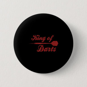 Mens Dart Player Cool zitieren den Dartkönig Button