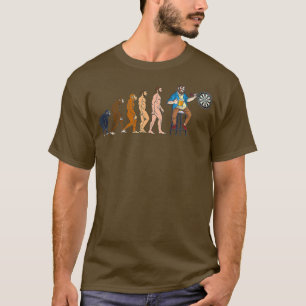 Mens Darts Evolution neue Ausgabe Dartboard groß T-Shirt